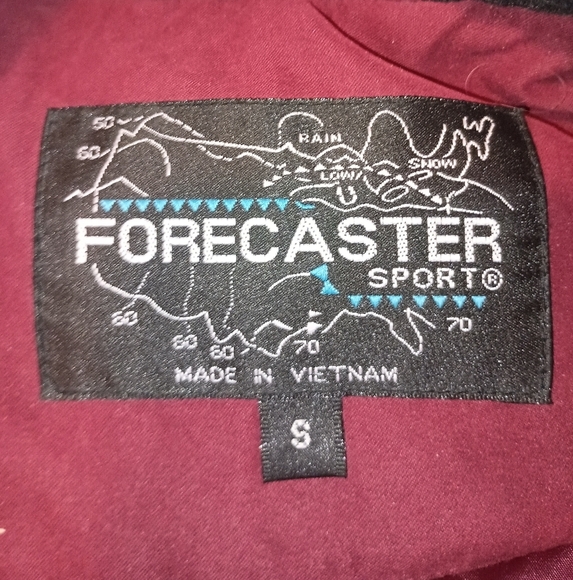 burgundy Red Merlo FORECASTER Winter Fall Jacket (#1,211) - Picture 3 of 12
